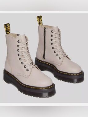 DR. MARTENS JADON III PISA LEATHER PLATFORM BOOTS MSRP$260